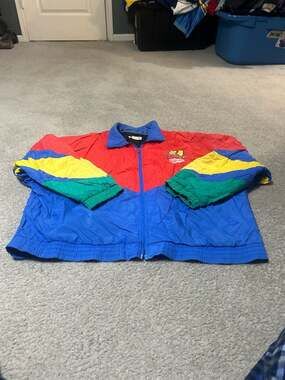 Vintage 90s Jeff Gordon #24 Hendrick Motorsports NASCAR Colorblock Racing Jacket